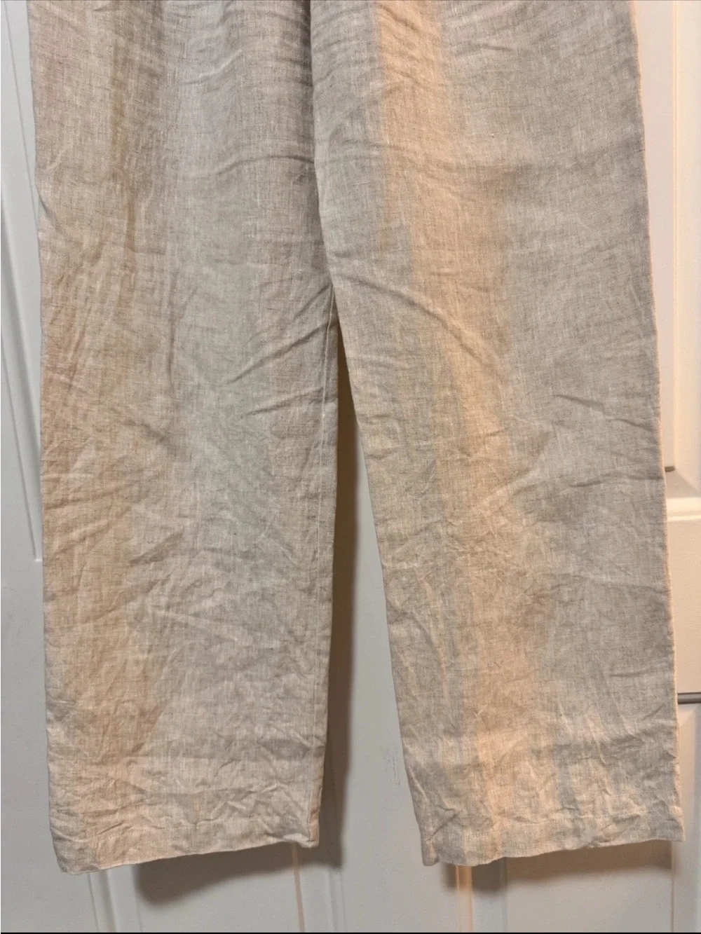 Reformation Mason Linen Pants in Oatmeal Size 2 NWOT